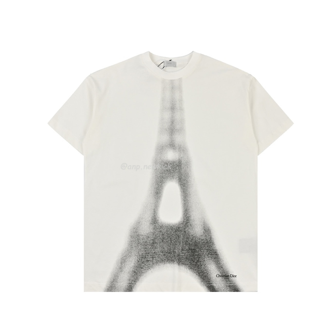 Dior Iron Tower Inkjet Short Sleeved T Shirt (4) - newkick.app